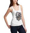 Womens Gothic Native Skull Chief Tank Top