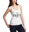 Womens Keep The Party Going Printed Tank Top