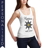 Women's Personalised Captain Printed Tank Top - Ink Rocks Funny, Novelty and Fashionable tees