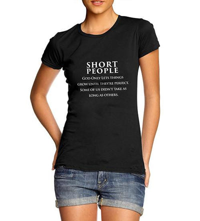Women's Short People Funny T-Shirt