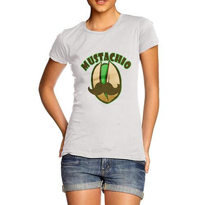 Women's Mustachio Funny Graphic T-Shirt