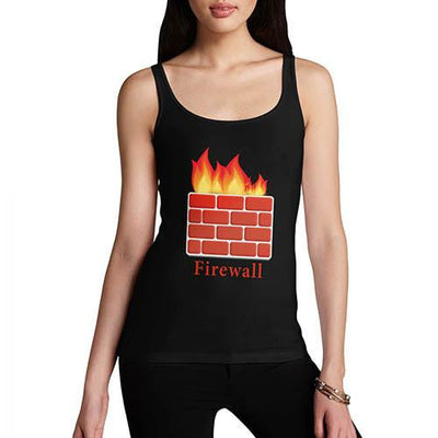 Women's Fire Wall Funny Tank Top