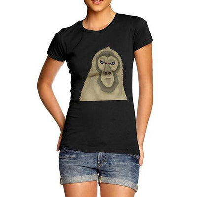 Women's Funny Grumpy Monkey T-Shirt