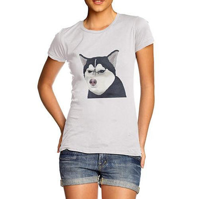 Women's Funny Grumpy Husky T-Shirt