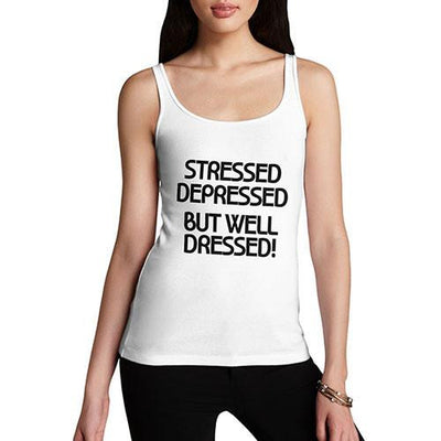 Women's Stressed but Well Dressed Tank Top