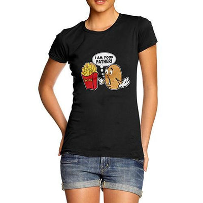 Women's Funny I Am Your Father Potato French Fries T-Shirt