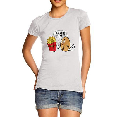 Women's Funny I Am Your Father Potato French Fries T-Shirt