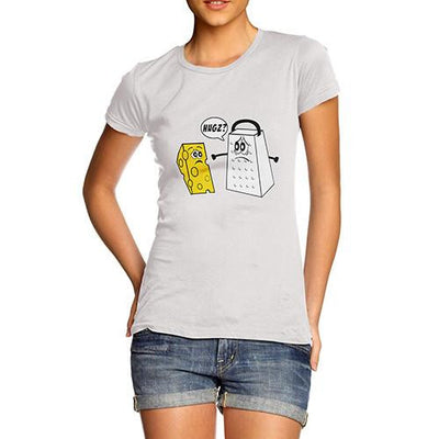 Women's Hugz Funny Cartoon Print T-Shirt