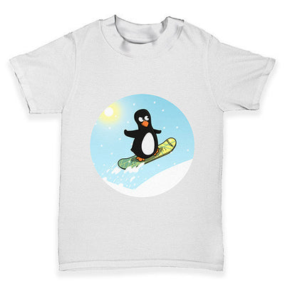 Snowboard Guin The Penguin Baby Toddler T-Shirt