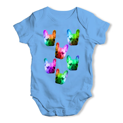 Multicolour Pugs Baby Grow Bodysuit