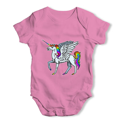 Rainbow Unicorn Baby Grow Bodysuit
