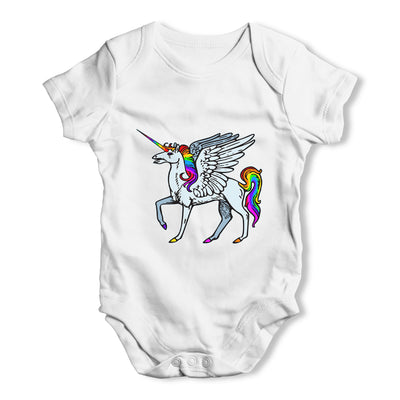 Rainbow Unicorn Baby Grow Bodysuit
