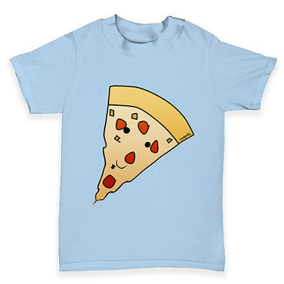 Smiling Pizza Slice Baby Toddler T-Shirt