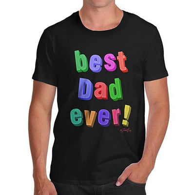 Men's Best Dad Ever Fridge Magnets T-Shirt
