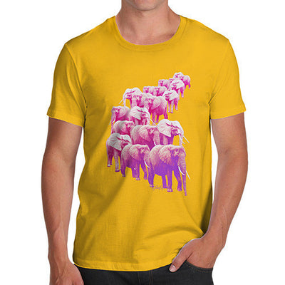 Men's Pink Elephants On Parade T-Shirt