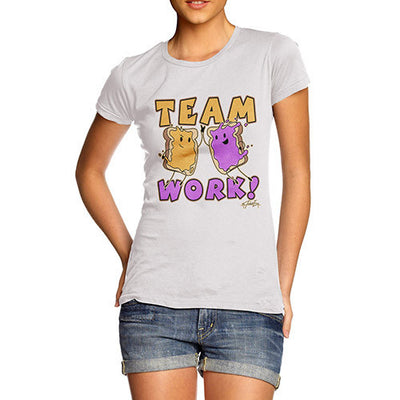 Women's PB & J Peanut Butter And Jelly Team Work T-Shirt