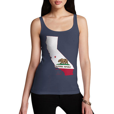 Women's USA States and Flags California Tank Top