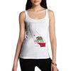 Women's USA States and Flags California Tank Top