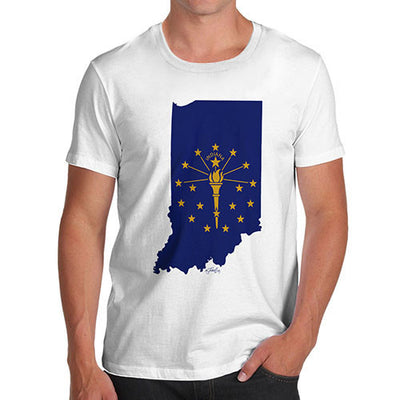 Men's USA States and Flags Indiana T-Shirt