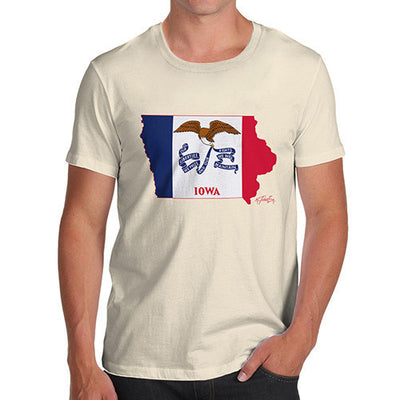 Men's USA States and Flags Iowa T-Shirt