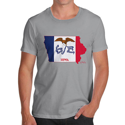 Men's USA States and Flags Iowa T-Shirt