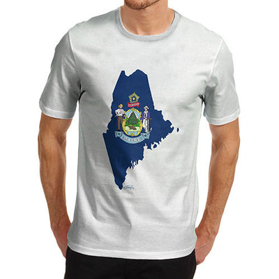 Men's USA States and Flags Maine T-Shirt