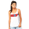 USA States and Flags Tennessee Women's Flowy Side Slit Tank