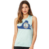 USA States and Flags Virginia Women's Flowy Scoop Muscle Tank