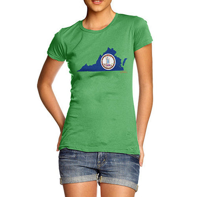 Women's USA States and Flags Virginia T-Shirt