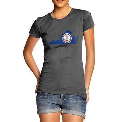 Women's USA States and Flags Virginia T-Shirt