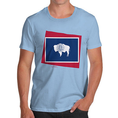 Men's USA States and Flags Wyoming T-Shirt
