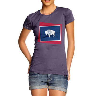 Women's USA States and Flags Wyoming T-Shirt