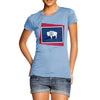 Women's USA States and Flags Wyoming T-Shirt