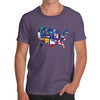 Men's USA States and Flags  T-Shirt