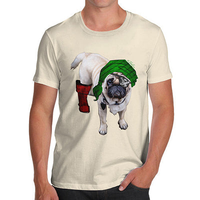 Men's One-Eyed Pirate Pug T-Shirt