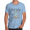 Men's Cocktail - Mint Julep Recipe T-Shirt