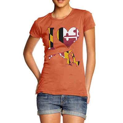 Women's I Love Maryland T-Shirt