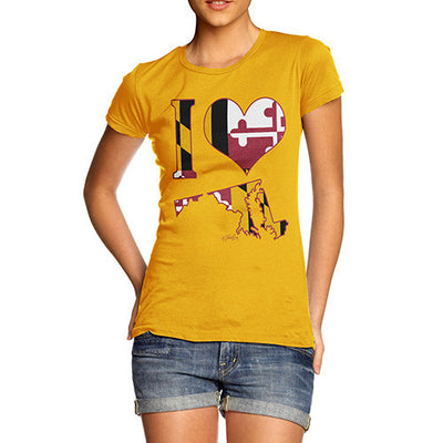 Women's I Love Maryland T-Shirt