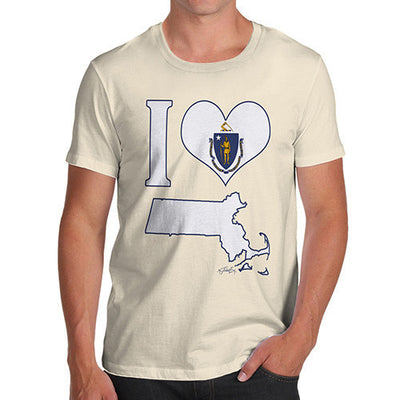 Men's I Love Massachusetts T-Shirt