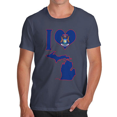 Men's I Love Michigan T-Shirt