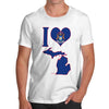 Men's I Love Michigan T-Shirt