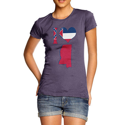 Women's I Love Mississippi T-Shirt