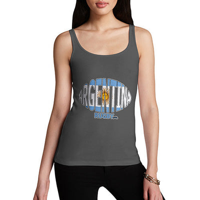 Women's Argentina Rugby Ball Flag Tank Top