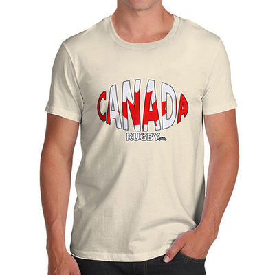 Men's Canada Rugby Ball Flag T-Shirt