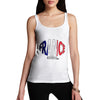 Women's France Rugby Ball Flag Tank Top
