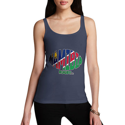 Women's Namibia Rugby Ball Flag Tank Top