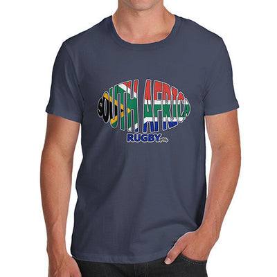 Men's South Africa Rugby Ball Flag T-Shirt