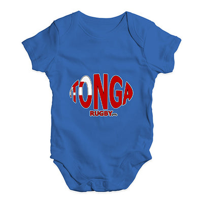 Tonga Rugby Ball Flag Baby Unisex Baby Grow Bodysuit