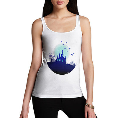 Women's Haunted Mansion On the Hill Tank Top