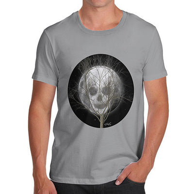 Men's Full Moon Skull Tree T-Shirt